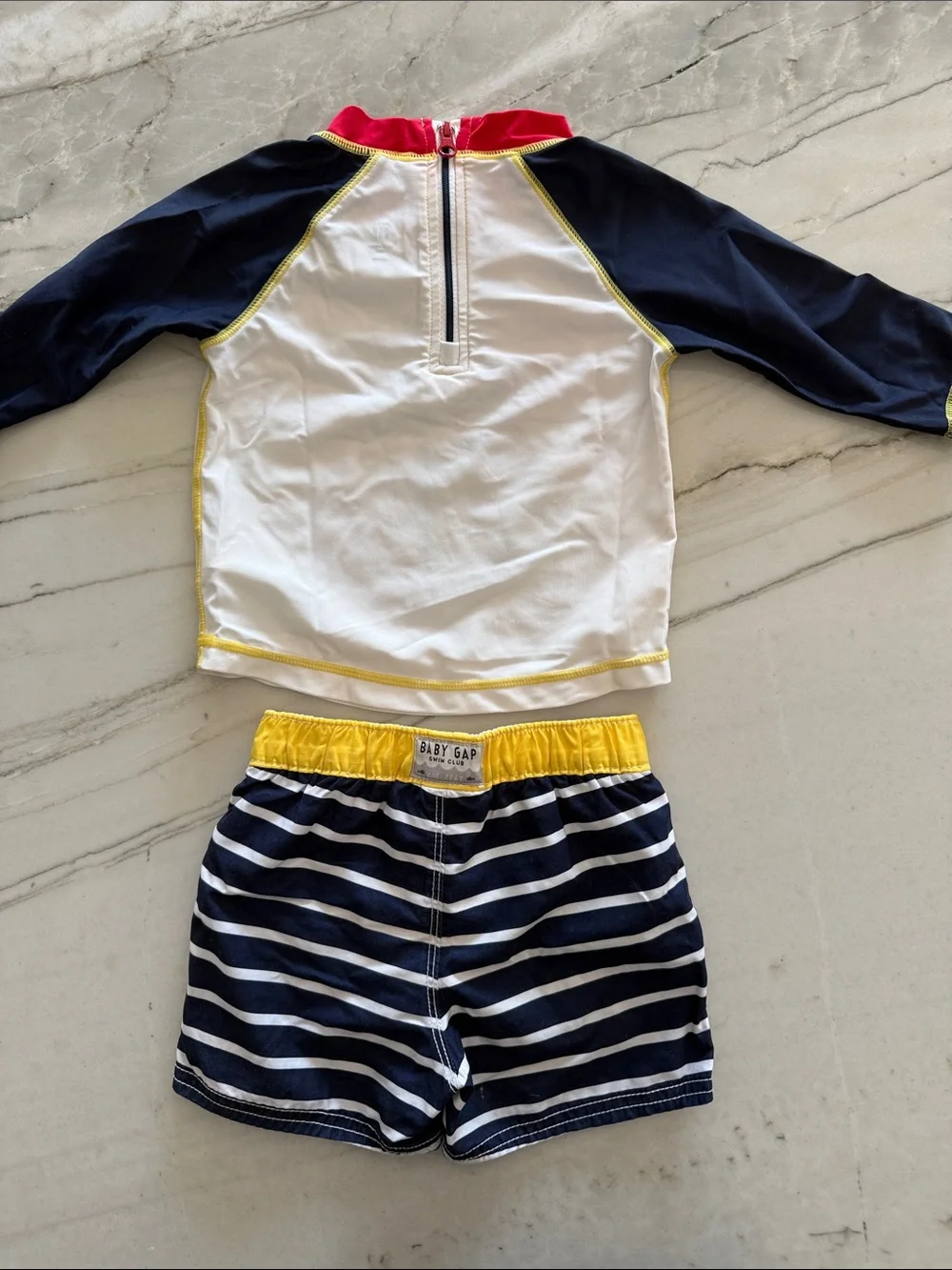 Baby Gap Navy Stripe Swim Set